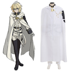 Halloweez Seraph of the End Mikaela Hyakuya Cosplay Costume - Elegant Vampire Anime-Inspired Outfit - Halloweez