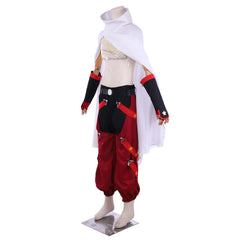 Halloweez Yoh Asakura Shaman King Super Star Cosplay Costume with Cloak - Halloweez