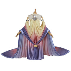 Moon Queen Lake Dress Episode 2 Cosplay Costume - Majestic Fantasy Royalty Ensemble for Enthusiasts and Cosplayers - Halloweez