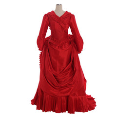 Halloweez Steampunk Victorian Gothic Bustle Dress | Women’s Cosplay Costume Gown - Halloweez