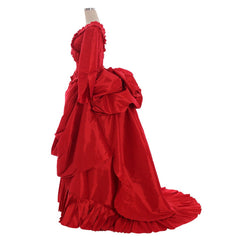 Halloweez Steampunk Victorian Gothic Bustle Dress | Women’s Cosplay Costume Gown - Halloweez