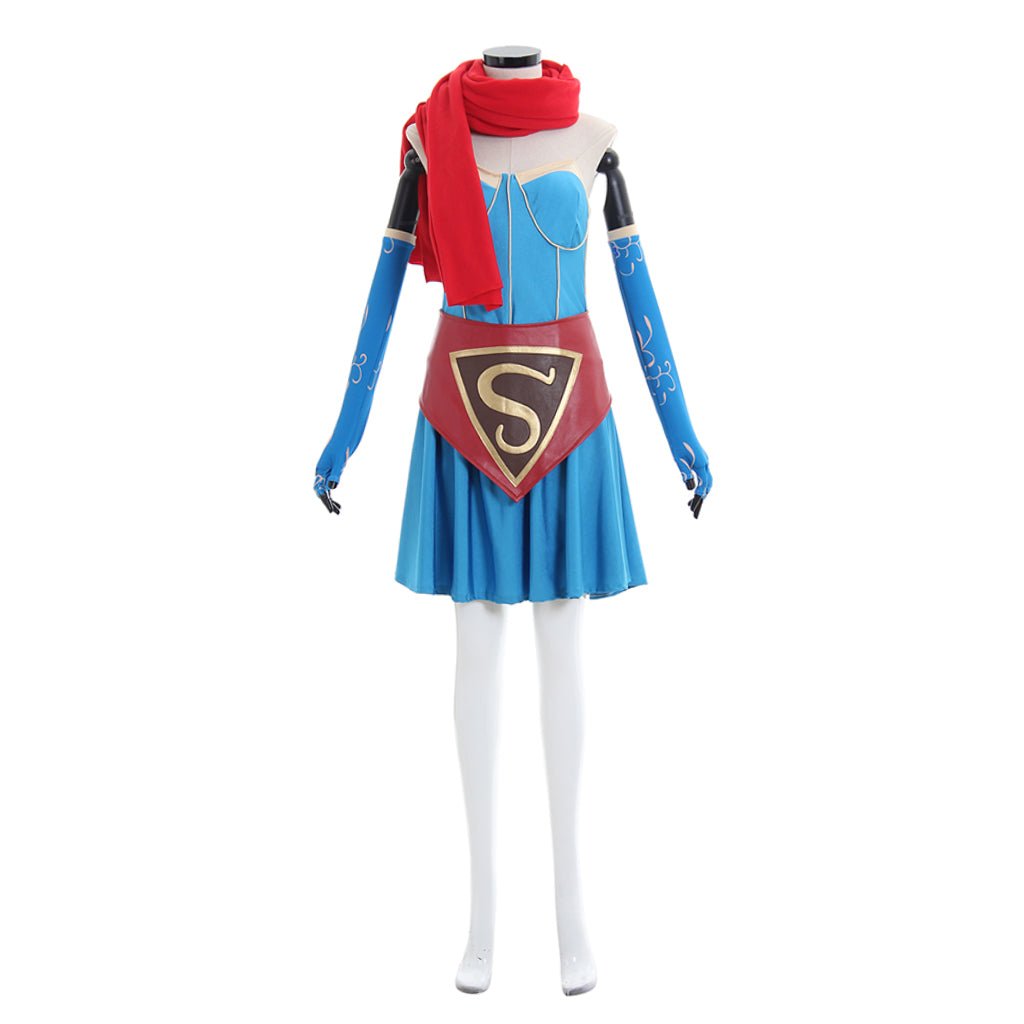 Stunning Supergirl Bombshell Cosplay Costume | Halloweez DC Comics Superhero Outfit for Halloween - Halloweez