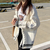 Halloweez Inspired Knit Wool Cardigan | Warm and Stylish Christmas Sweater for Women - Halloweez