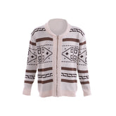 Halloweez Men's Big Lebowski Zip Up Shawl Cardigan - The Dude Knitted Sweater - Halloweez