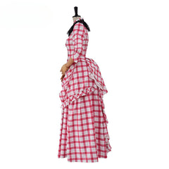Halloweez Peggy Scott Cosplay Costume | 1880s Victorian Bustle Dress | Civil War Era Ball Gown - Halloweez