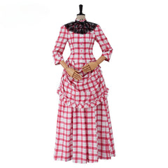 Halloweez Peggy Scott Cosplay Costume | 1880s Victorian Bustle Dress | Civil War Era Ball Gown - Halloweez