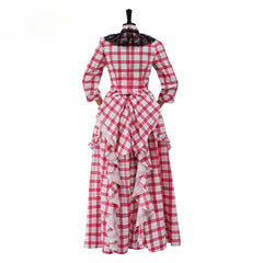 Halloweez Peggy Scott Cosplay Costume | 1880s Victorian Bustle Dress | Civil War Era Ball Gown - Halloweez