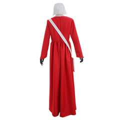 Halloweez Offred Cape Dress - The Handmaid's Tale Cosplay Costume with Hat & Bag for Women - Halloweez