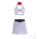 Halloweez Ty Lee Cosplay Swimsuit Set – Alluring White Top and Mini Skirt - Halloweez