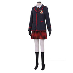 Halloweez Umbrella Academy Girl School Uniform Cosplay Costume | Premium Jacket and Dress Set for Adults - Halloweez