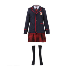 Halloweez Umbrella Academy Girl School Uniform Cosplay Costume | Premium Jacket and Dress Set for Adults - Halloweez