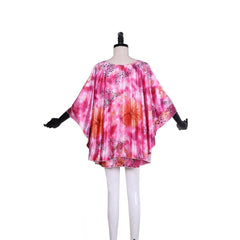 Halloweez Carole Baskin Cosplay Costume | Animal Print Butterfly Sleeve Top for Women - Halloweez