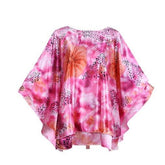 Halloweez Carole Baskin Cosplay Costume | Animal Print Butterfly Sleeve Top for Women - Halloweez