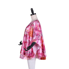 Halloweez Carole Baskin Cosplay Costume | Animal Print Butterfly Sleeve Top for Women - Halloweez