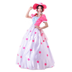 Halloweez Bo Peep Cosplay Outfit | Elegant Pink Dress for Halloween & Movie Celebrations - Halloweez