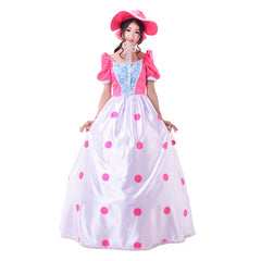 Halloweez Bo Peep Cosplay Outfit | Elegant Pink Dress for Halloween & Movie Celebrations - Halloweez