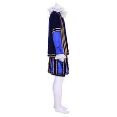 Halloweez Tudor Era King Cosplay - Premium Blue Renaissance Costume for Men - Halloweez
