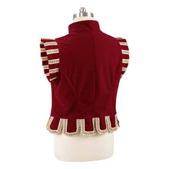 Halloweez Tudor Prince Red Vest - Authentic Medieval Renaissance Royal Nobleman Costume for Men - Halloweez