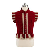 Halloweez Tudor Prince Red Vest - Authentic Medieval Renaissance Royal Nobleman Costume for Men - Halloweez