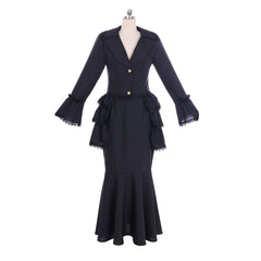 Elegant Victorian Gothic Bustle Gown Dress | Corset & Steampunk Skirt Ensemble | Southern Belle Inspired - Halloweez