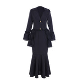 Elegant Victorian Gothic Bustle Gown Dress | Corset & Steampunk Skirt Ensemble | Southern Belle Inspired - Halloweez