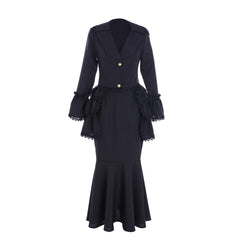 Elegant Victorian Gothic Bustle Gown Dress | Corset & Steampunk Skirt Ensemble | Southern Belle Inspired - Halloweez