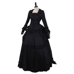 Elegant Victorian Gothic Bustle Dress | Exquisite Steampunk Ball Gown for Halloweez Cosplay - Halloweez