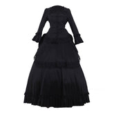 Elegant Victorian Gothic Bustle Dress | Exquisite Steampunk Ball Gown for Halloweez Cosplay - Halloweez