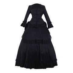 Elegant Victorian Gothic Bustle Dress | Exquisite Steampunk Ball Gown for Halloweez Cosplay - Halloweez