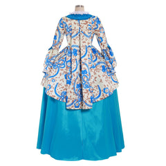 Elegant Rococo Gothic Marie Antoinette Dress | Custom Colonial Walking & Riding Flower Dress for Women by Halloweez - Halloweez