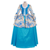 Elegant Rococo Gothic Marie Antoinette Dress | Custom Colonial Walking & Riding Flower Dress for Women by Halloweez - Halloweez