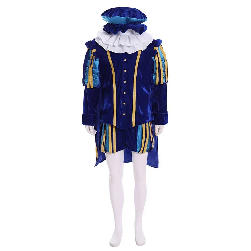 Elegant Halloweez Victorian Royal Tudor King Renaissance Costume for Men | Elizabethan Opera Suit - Halloweez