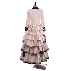Elegant Halloweez Victorian Gothic Cosplay Costume | Civil War Era Southern Belle Ball Gown Dress for Theater & Special Occasions - Halloweez