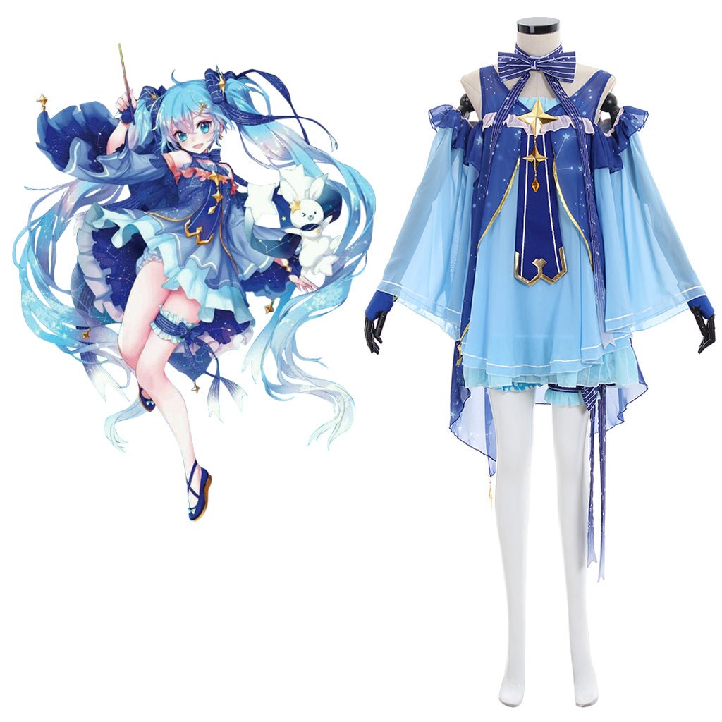 Halloweez Hatsune Miku Snow Miku Cosplay Costume - Halloweez