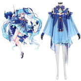 Halloweez Hatsune Miku Snow Miku Cosplay Costume - Halloweez
