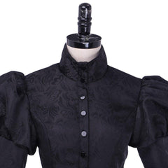 Halloweez Elphaba Cosplay Costume | Elegant Black Witch Dress & Hat | Authentic Victorian Witch Attire - Halloweez