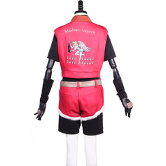 Women Halloweez Evil Cosplay Claire Redfield Outfit with Coat, Shirt & Shorts - Halloweez