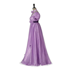 Women Halloweez Cosplay Costume Purple Dress - A Noble Regency Princess Ball Gown - Halloweez