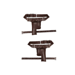 Halloweez Women's Aurra Sing Cosplay Costume - Premium Red Jumpsuit with Belt Full Set - Halloweez