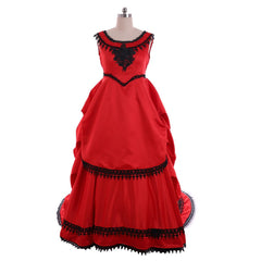Women’s Elegant Victorian Southern Belle Bustle Dress | Gothic Vampire Costume by Halloweez - Halloweez