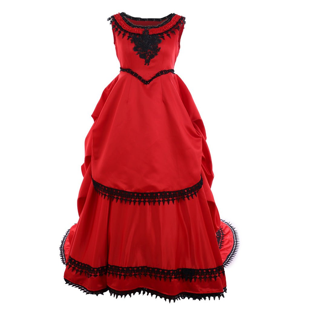 Women’s Elegant Victorian Southern Belle Bustle Dress | Gothic Vampire Costume by Halloweez - Halloweez