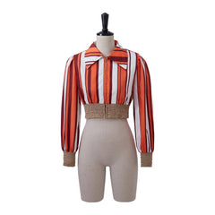 Women’s Halloweez Donna Sheridan Mamma Mia Cosplay Jumpsuit with Belt | Broadway Inspired Outfit - Halloweez