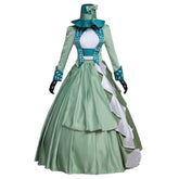 Women's Halloweez Victorian Bustle Gown Dress - Mina Harker Green Cosplay Costume - Halloweez