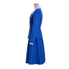 Women's Halloweez Peggy Carter Cosplay Costume - 3pcs Vintage Blue Skirt Uniform - Halloweez