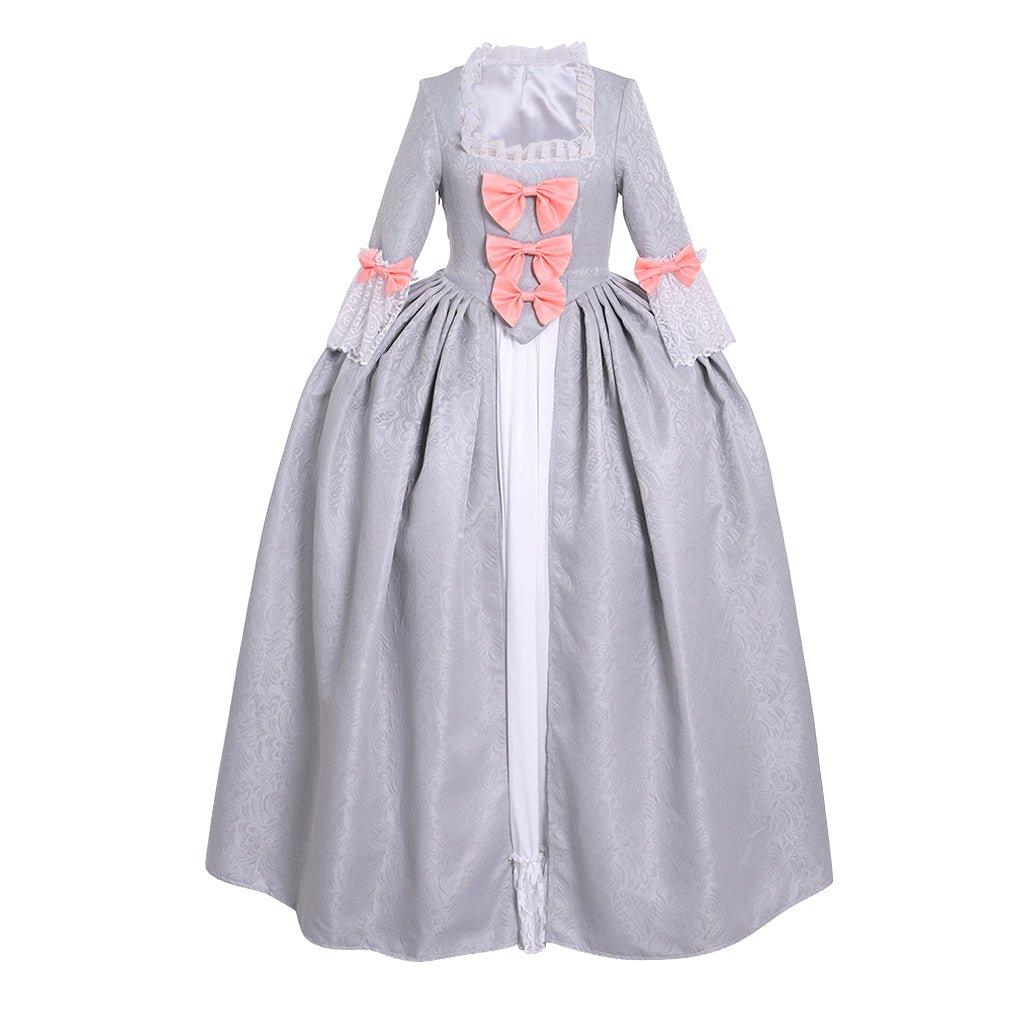 Women's Halloweez Rococo Ball Gown | Elegant Victorian Costume in Grey | Timeless Colonial Period Princess Dress - Halloweez