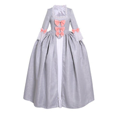 Women's Halloweez Rococo Ball Gown | Elegant Victorian Costume in Grey | Timeless Colonial Period Princess Dress - Halloweez