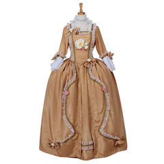 Women's Halloweez Rococo Ball Gown | Elegant Victorian Yellow Dress | Colonial Era Princess Costume - Halloweez