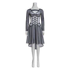 Women's Halloweez Jane Seymour Cosplay Costume | Elegant Black-Rimmed Dress - Halloweez