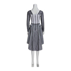 Women's Halloweez Jane Seymour Cosplay Costume | Elegant Black-Rimmed Dress - Halloweez