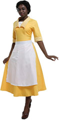 Women's Yellow Halloweez Waitress Dress | Perfect for Cosplay and Halloween Roleplay - Halloweez